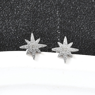 304 Stainless Steel Stud Earrings EJEW-H161-01P-L-1