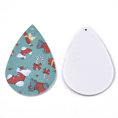 PU Leather Big Pendants FIND-T059-017-1