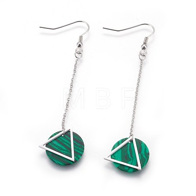 (Jewelry Parties Factory Sale)304 Stainless Steel Dangle Earrings EJEW-I223-03-1