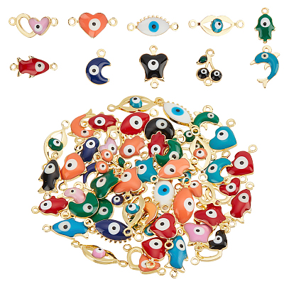  DIY Evil Eye Jewelry Making Finding Kit KK-NB0003-01-1