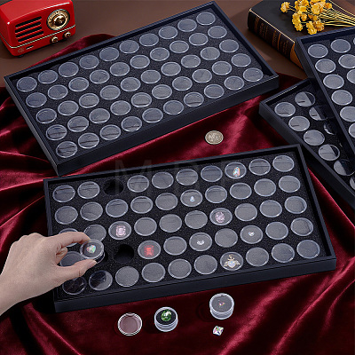 Resin Nail Art Decoration Storage Box for Rhinestones MRMJ-WH0112-06-1