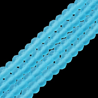 Transparent Glass Beads Strands X-EGLA-A034-T10mm-MD08-1