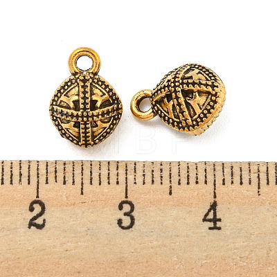 Tibetan Style Alloy Charms FIND-M011-08AG-1