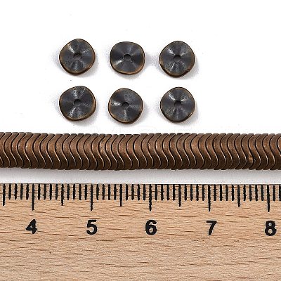 Electroplated Synthetic Non-magnetic Hematite Beads Strands G-H020-M01-22-1