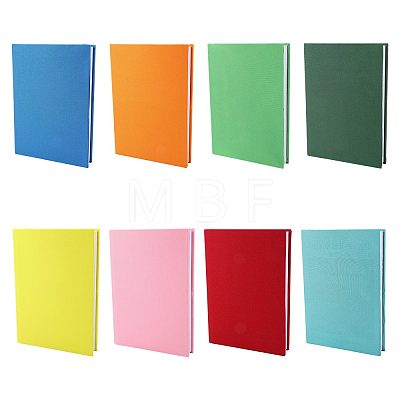 8Pcs 8 Colors Polyester Book Cover OFST-GL0001-07-1