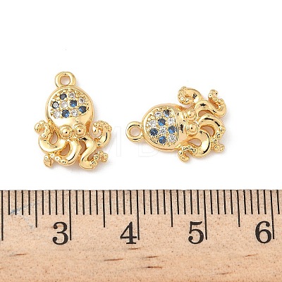 Brass Micro Pave Cubic Zirconia Charms X-KK-C099-01I-G-1
