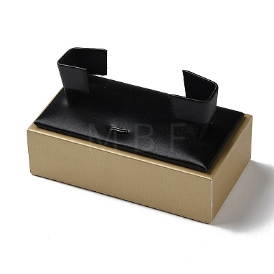 Wood Coverd with PU Leather Bracelet Display Pedestals ODIS-C010-04-1