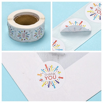 1 Inch Thank You Self-Adhesive Paper Gift Tag Stickers LS-DIY-E027-A-11-1