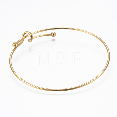 Adjustable 304 Stainless Steel Bangles BJEW-H522-01G-1