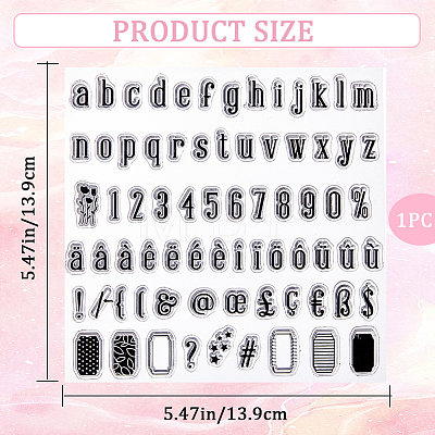 Clear Silicone Stamps DIY-WH0504-62D-1