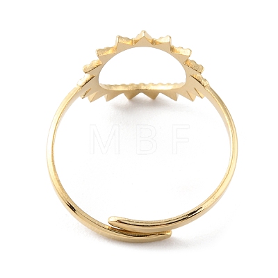 304 Stainless Steel Hollow Sun Adjustable Rings RJEW-D002-04G-1
