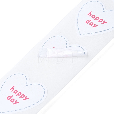 500Pcs Heart with Thank You Roll Stickers DIY-U008-01A-1