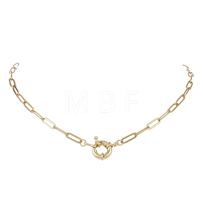 304 Stainless Steel Paperclip Chain Necklaces for Women NJEW-JN06034-01-1