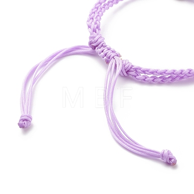 Adjustable Braided Nylon Cord Macrame Pouch Bracelet Making AJEW-JB01133-1
