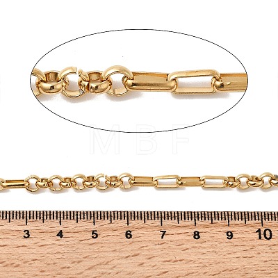 304 Stainless Steel Figaro Chains CHS-K024-03G-1