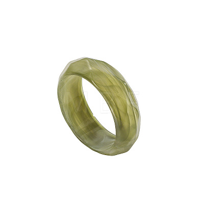Rhombus Textured Resin Bangles for Women WG57D43-01-1