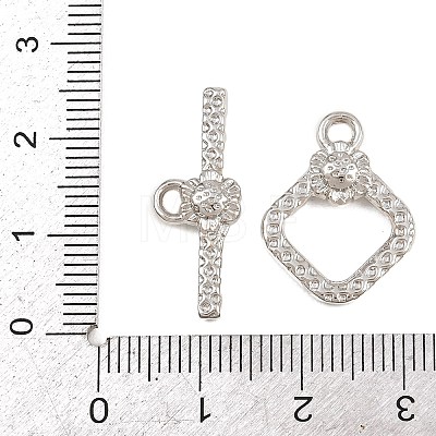 Brass Toggle Clasps KK-G548-34D-P-1