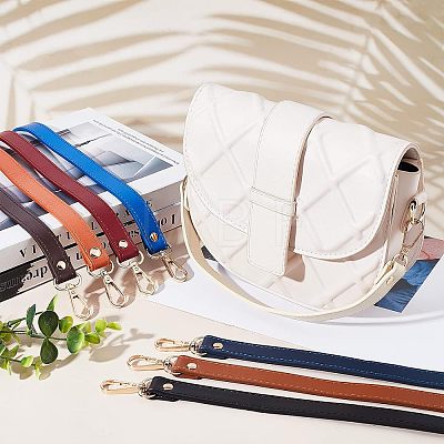 8Pcs 8 Colors PU Leather Bag Strap DIY-FH0004-80-1