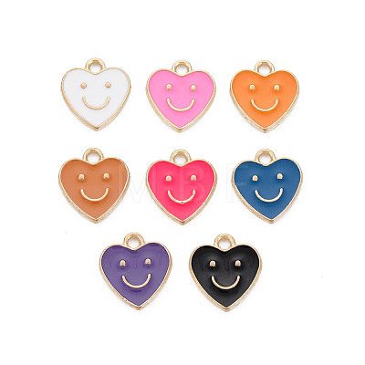 Alloy Enamel Charms ENAM-T016-12-RS-1