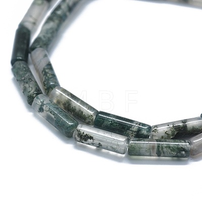 Natural Moss Agate Beads Strands G-F631-D30-1