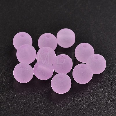 Transparent Acrylic Ball Beads FACR-R021-8mm-08-1