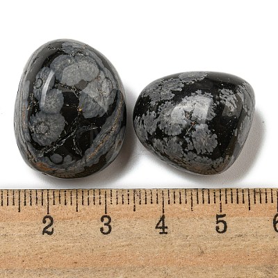 Natural Snowflake Obsidian Beads G-G123-04-1