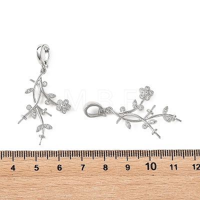 SHEGRACE Brass Micro Pave Cubic Zirconia Peg Bails XGRQ5S483-848-P-1