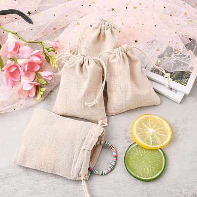 Cotton Packing Pouches Drawstring Bags ABAG-R011-12x15-1