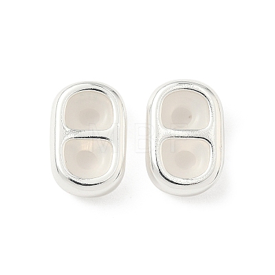 Brass Silicone Slide Charms KK-C099-06B-S-1