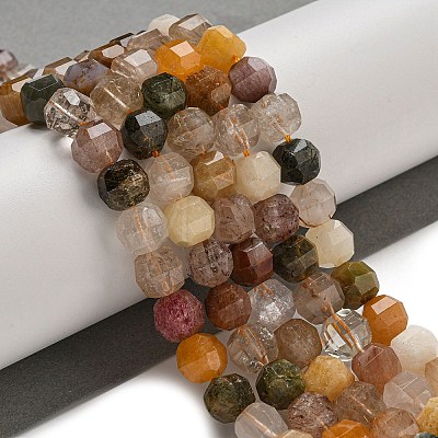 Natural Rutilated Quartz Beads Strands G-B099-A01-01-1