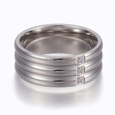 304 Stainless Steel Finger Rings RJEW-E155-01P-1