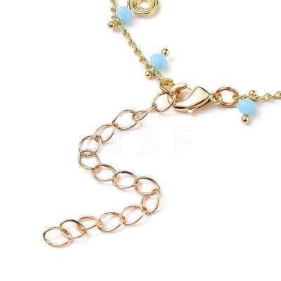 Brass Vortex Charm Bracelets BJEW-JB05696-1