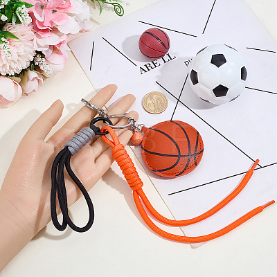 1Pc Sports ThemePU Leather Keychains KEYC-SP0001-67C-1