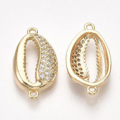 Brass Cubic Zirconia Links KK-S350-378-1