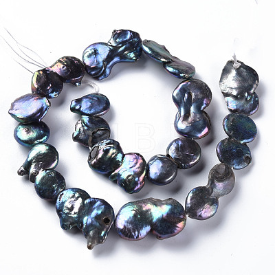 Natural Keshi Pearl Beads Strands PEAR-S021-098-1