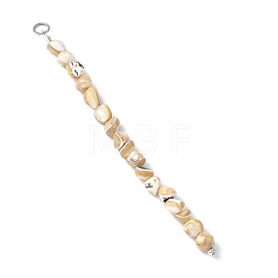 Natural Trochus Shell Pendants PALLOY-JF04698-1