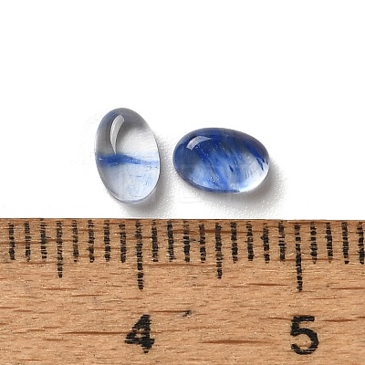 Synthetic Blue Watermelon Glass Cabochons G-F605E-17A-1