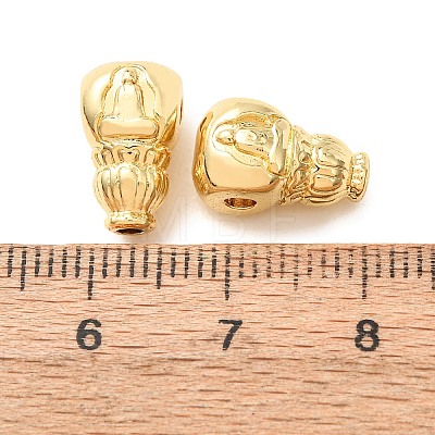 Buddhist Brass Beads KK-CBA25B2-13G-1