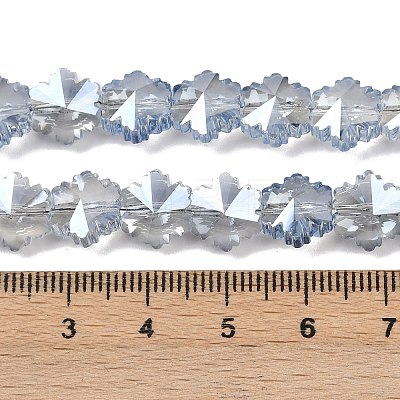 Electroplate Glass Beads Strands EGLA-B011-01A-PL03-1