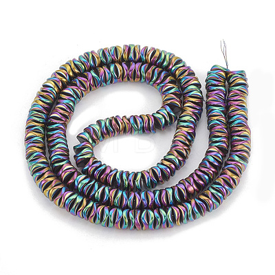 Electroplate Non-magnetic Synthetic Hematite Beads Strands G-N0321-07F-1