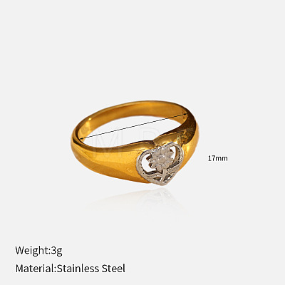 304 Stainless Steel Finger Rings FS-WG09FC7-17-1