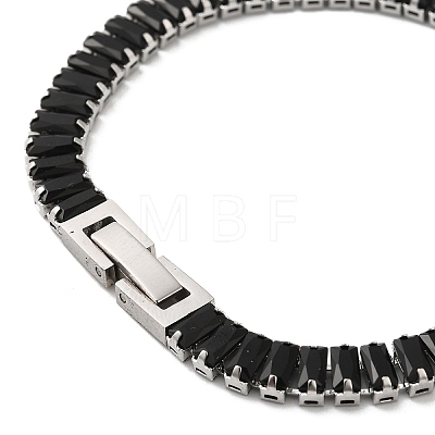 Cubic Zirconia Tennis Bracelet BJEW-M301-04P-02-1