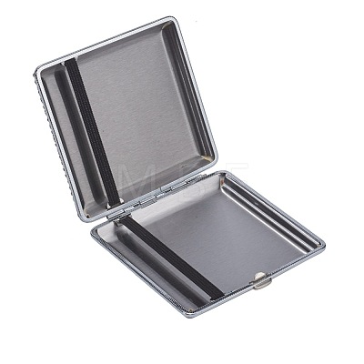 Shining Square Alloy Cigarette Cases AJEW-L014-02-1
