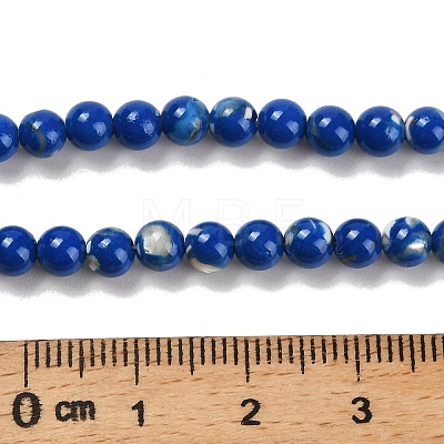 Assembled Synthetic Stone and Trochus Shell Beads Strands G-B128-08A-05-1