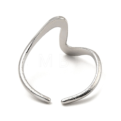 Non-Tarnish 304 Stainless Steel Open Cuff Rings X-RJEW-Z018-24P-1