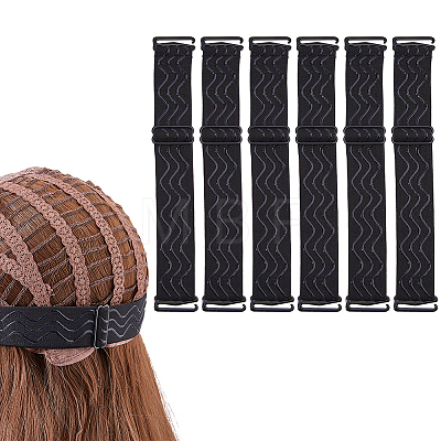 6Pcs Cloth Anti-slip Wig Caps AJEW-FH0008-84-1