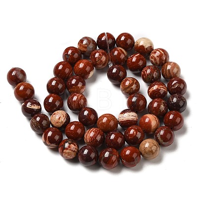 Natural Red Snakeskin Jasper Beads Strands G-H298-A02-03-1