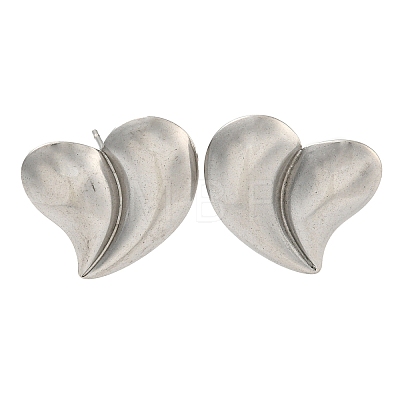 Non-Tarnish 304 Stainless Steel Ear Stud Earrings EJEW-P291-12P-1