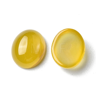 Natural Yellow Agate Cabochons G-A029-01-03-1