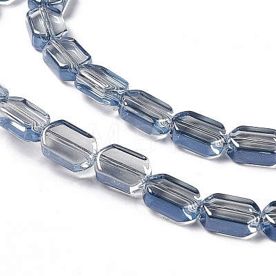 Electroplate Glass Beads Strands EGLA-L042-PL04-1